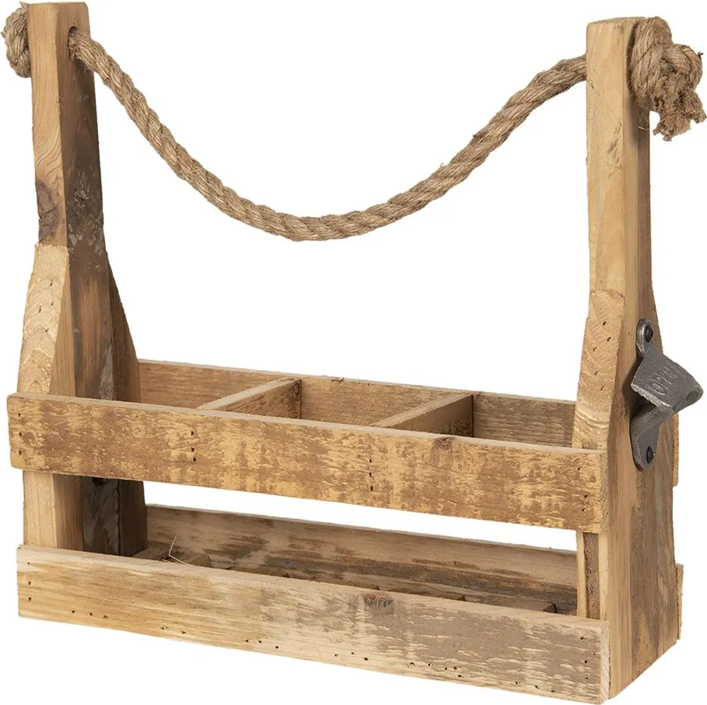 Range bouteille horizontal en bois, finies les bouteilles instables