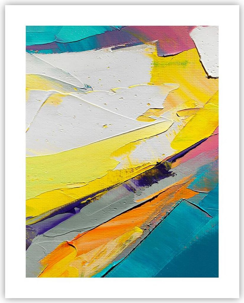 Poster - Poster ohne Rahmen - Deadlock Farben dreidimensional - 40x50 cm - Wand Bild - Wanddeko - Wandbilder - Kunstposter - Wandposter - Bilder - ...