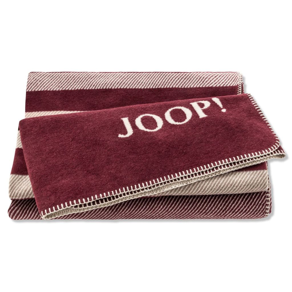 JOOP! Plaid Shutter Farbe Rouge Größe 150 x 200 Produktbild 