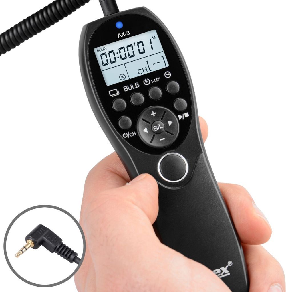 Timer Fernauslöser AX-3 E3 Canon EOS R R6 RP 90D 2000D 850D Produktbild 