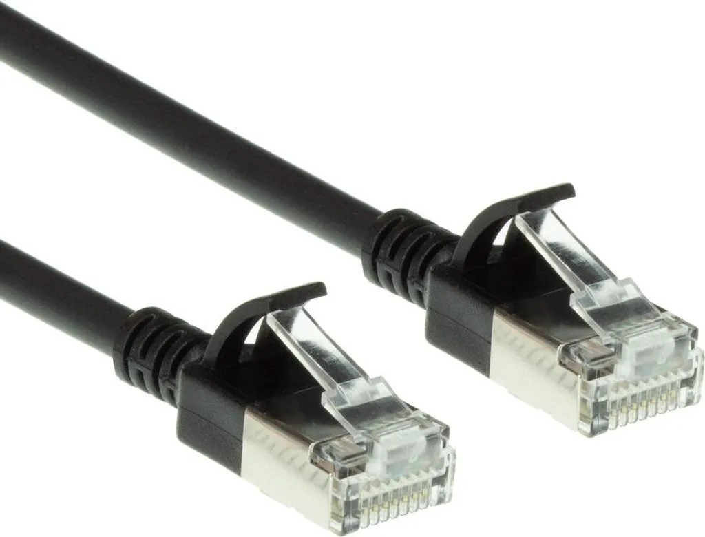 Cavo Patch ACT CAT6A U/FTP Slimline 2m Nero LSZH (DC7902) per Server