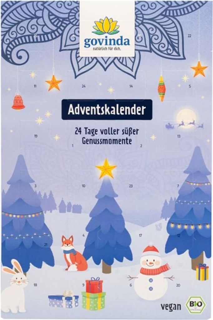 Adventskalender - Frucht- und Nusskonfekte 216g Produktbild 