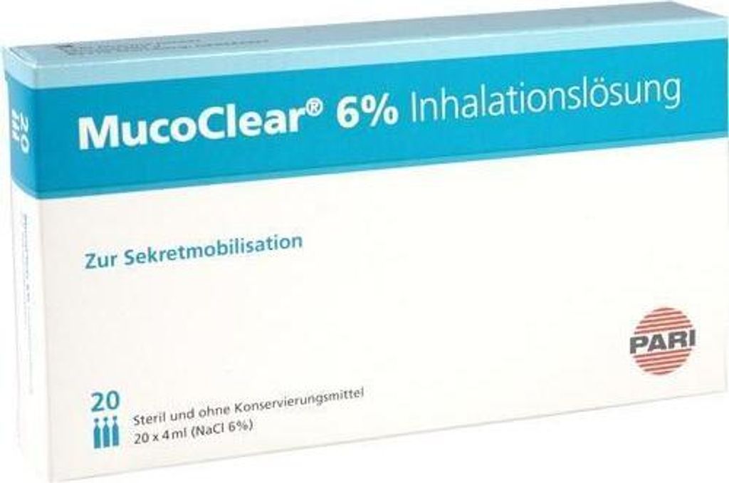Mucoclear 6% Nacl inhalačný roztok 20X4 ml Obrázok produktu 