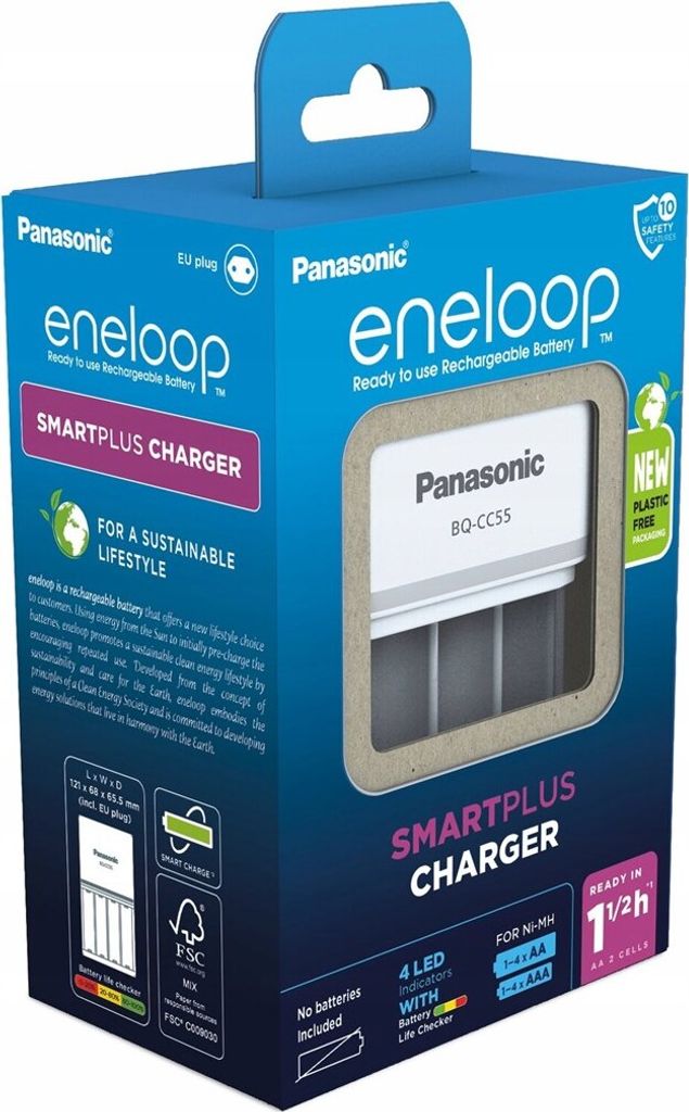 Panasonic Eneloop Smart & Quick Ladegerät BQ-CC55