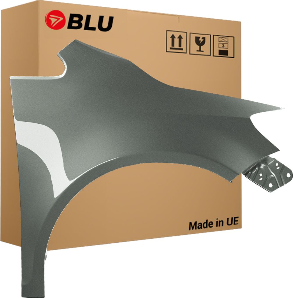 BLU Kotflügel Passend für VW Volkswagen Golf VI+ / Golf 6 PLUS LA6Q Rechts Grün SageGreen | 2009-2013 | Vorderseite Vorne | Lackiert | Einbaufertig