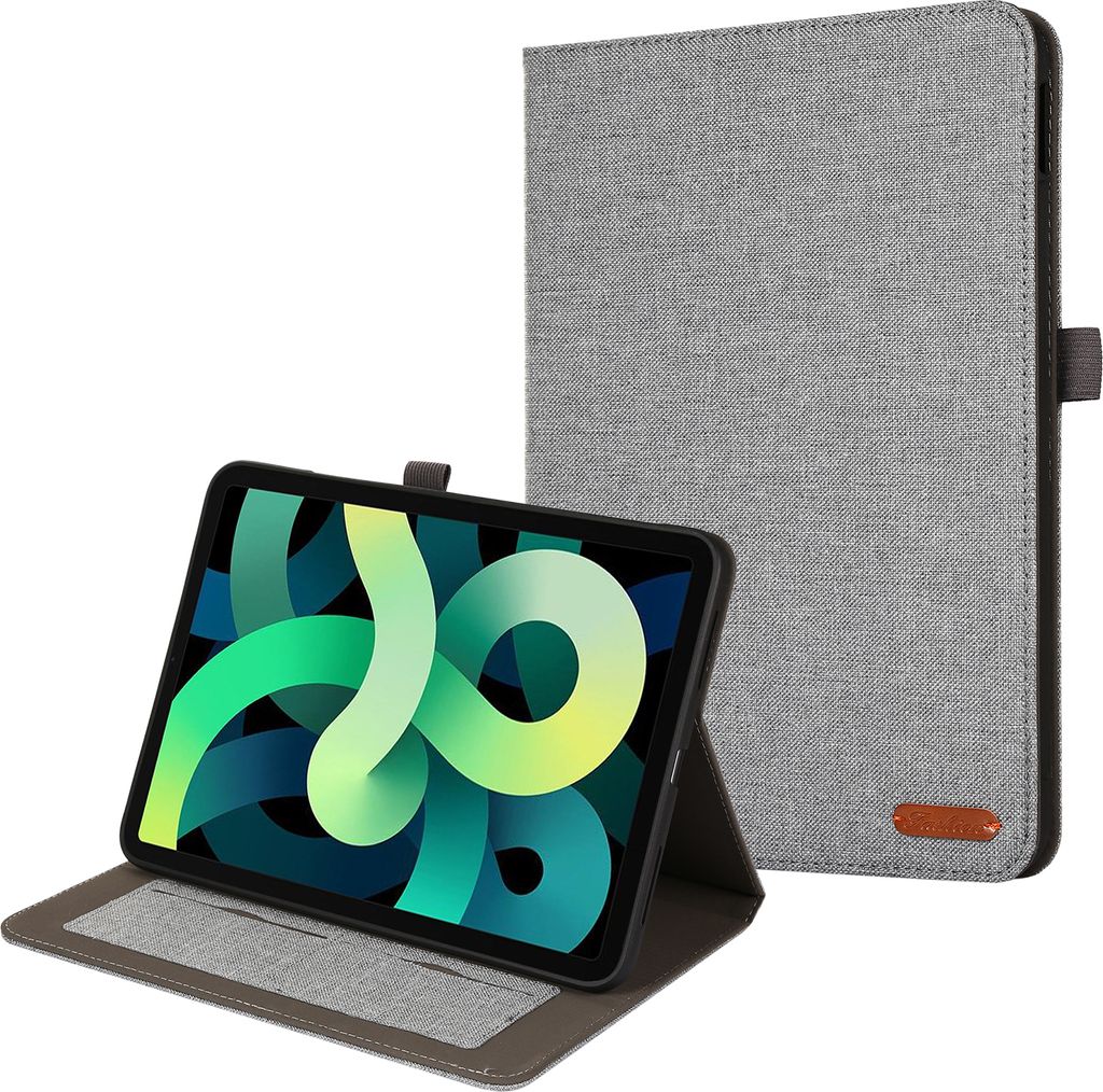 Hülle für Apple Ipad 2022 10.9 Smart Cover Etui mit Standfunktion und Auto Sleep/Wake Funktion Grau