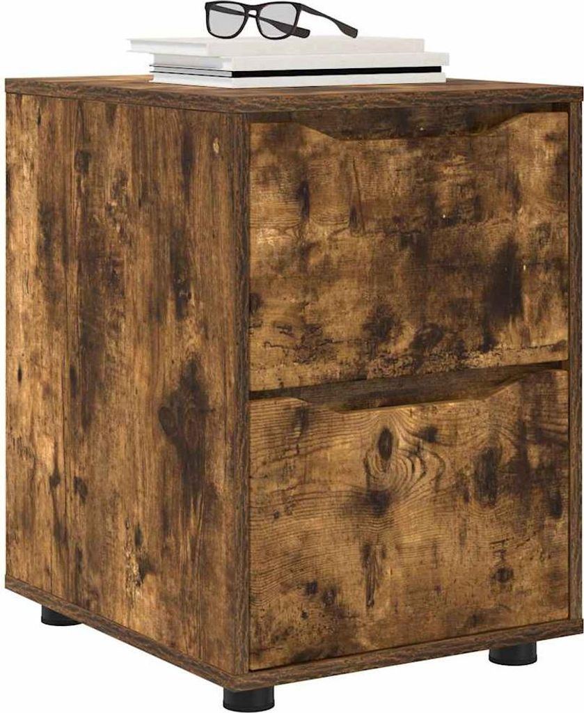 (Robust Möbel) Aufbewahrungsschrank Geräucherte Eiche 40 x 48 x 57cm - CL963929 - Kommoden