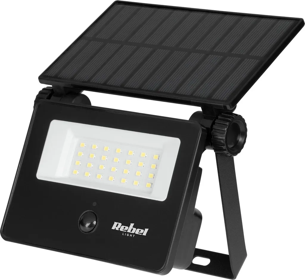 Projecteur LED solaire IP54 étanche 800 lumens blanc froid 6500K