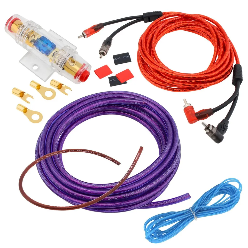 Kit câbles audio pour ampli en matériaux durables et son haute fidélité