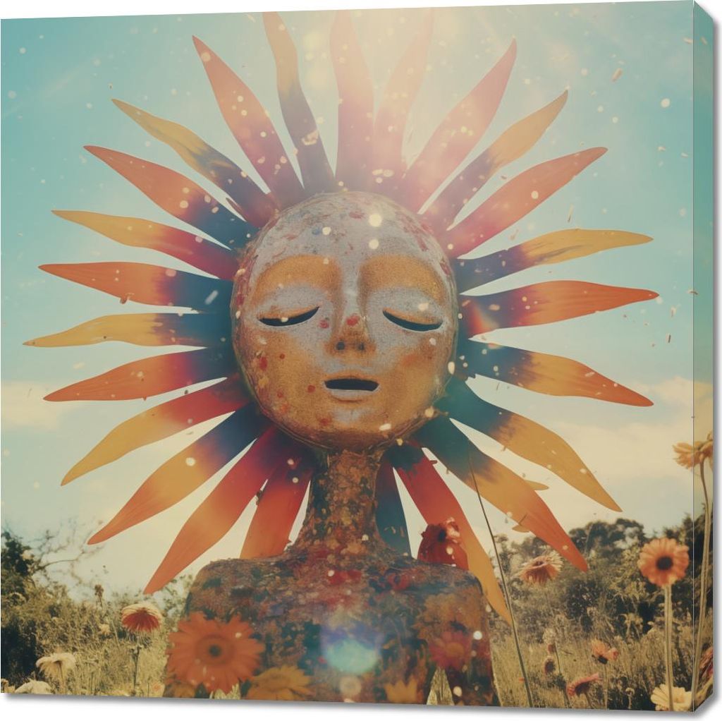 Bild 100x100cm Sonnige Meditation