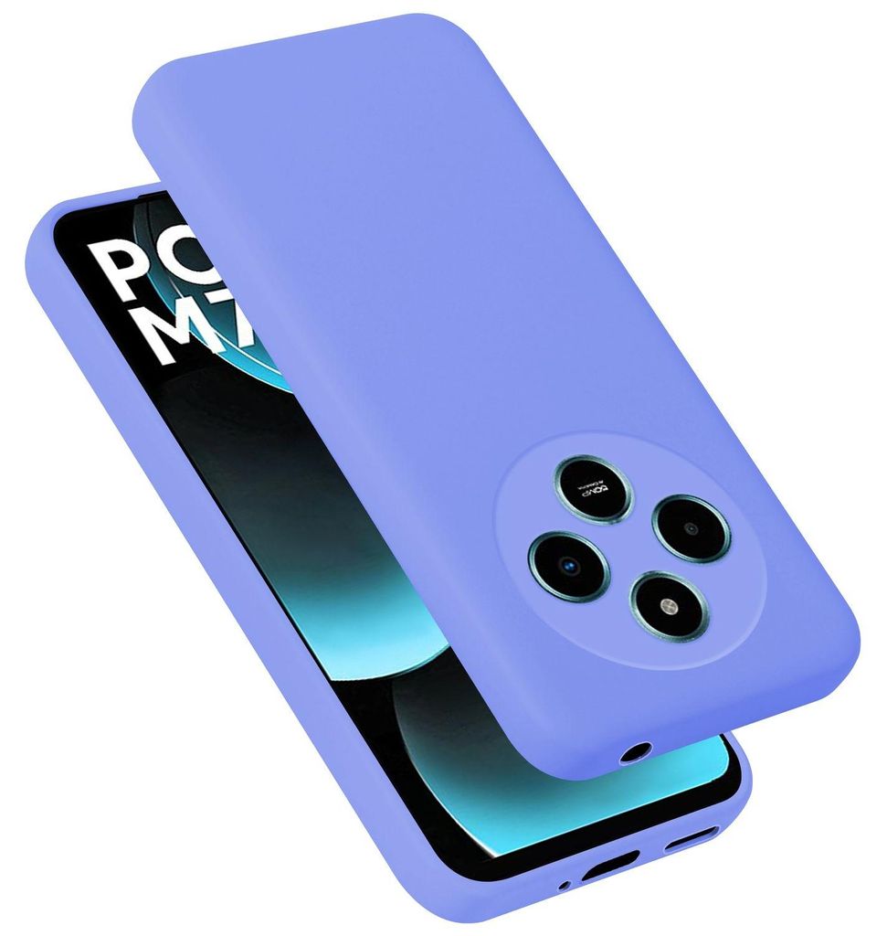 Cadorabo Hülle für Xiaomi Poco M7 5G Hülle Silikon Handyhülle Case aus flüssigem Silikon, Kratzfeste und stoßfeste Schutzhülle für Xiaomi P...