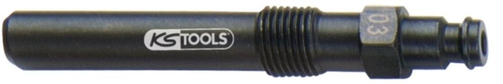 KS Tools Glühkerzen Adapter, M12x1,25 mit Außengewinde, Länge 87 mm