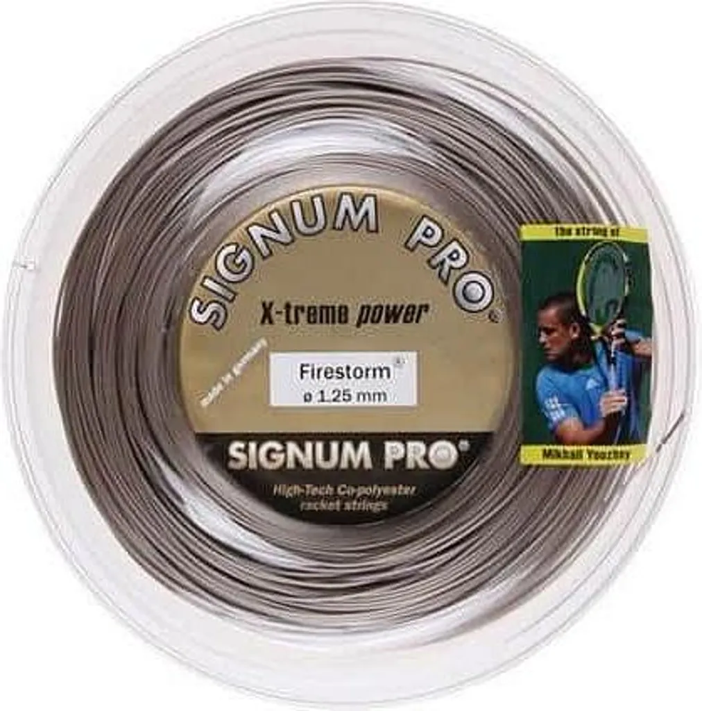 Corde de tennis Firestorm Youzhny 1,20 mm bobine de 200m haute précision