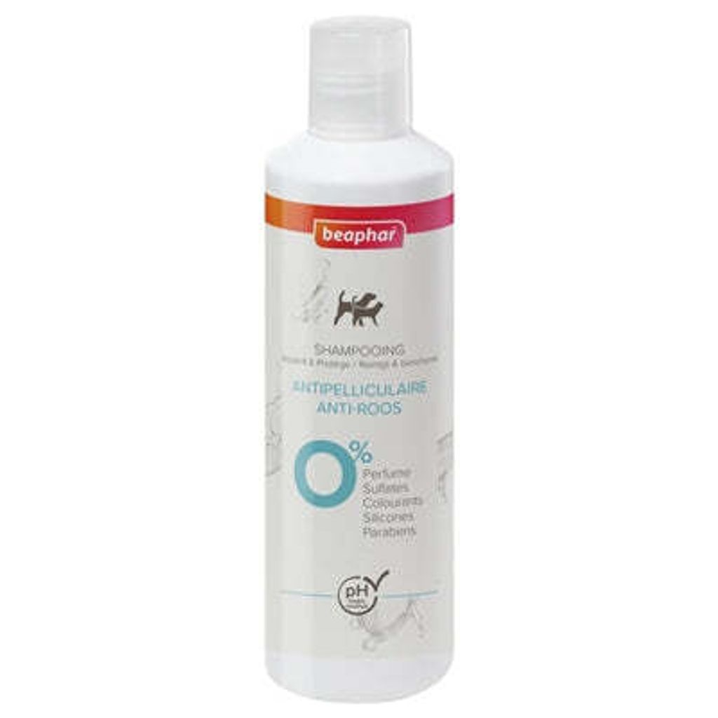 Beaphar Tier-Shampoo Anti-Roos für Hunde & Katzen mit empfindlicher Haut, mit Kalendulaöl & Salicylsäure, 200 ml