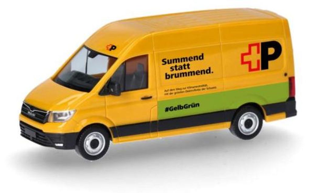 Herpa MAN e-TG-E Kasten HD Post CH 098571