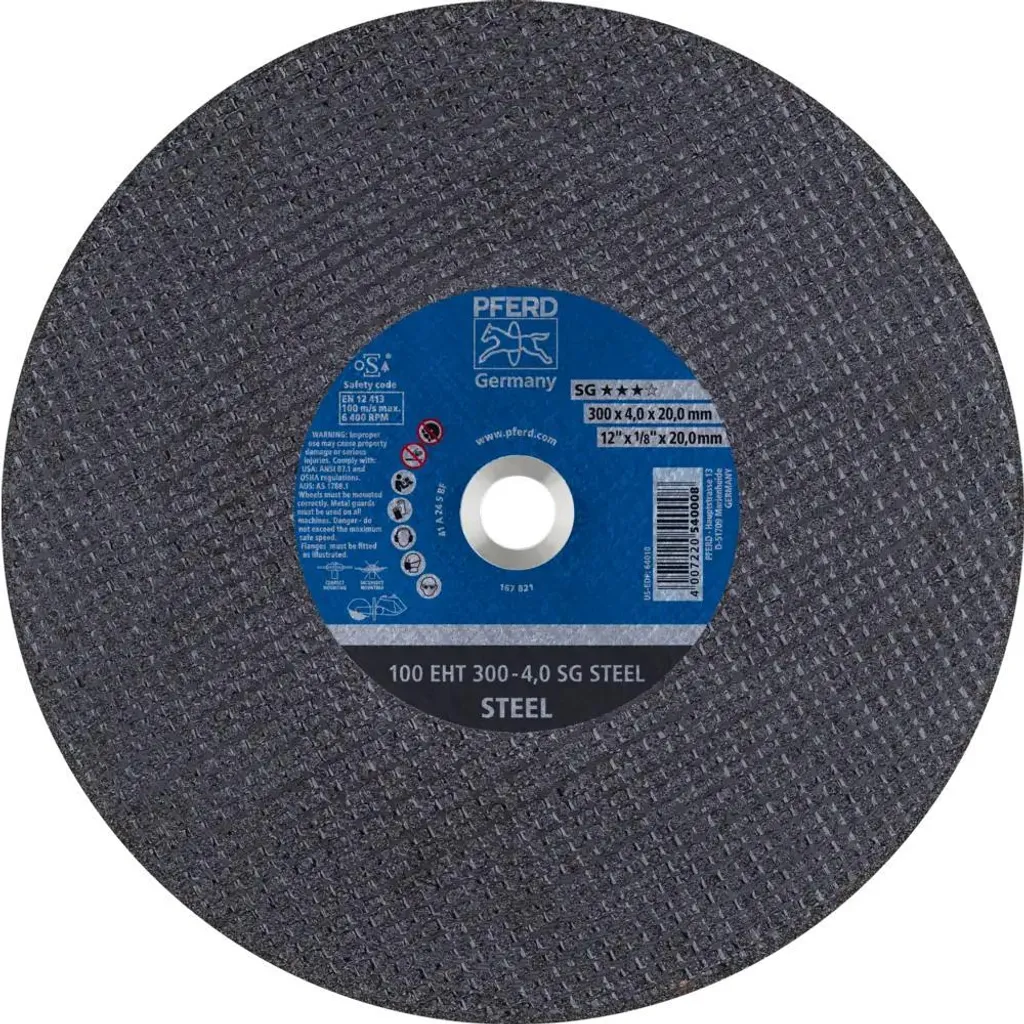 Pferd 100 EHT 300-4,0 A24 S SG vs Concorrenza: Analisi Disco Taglio