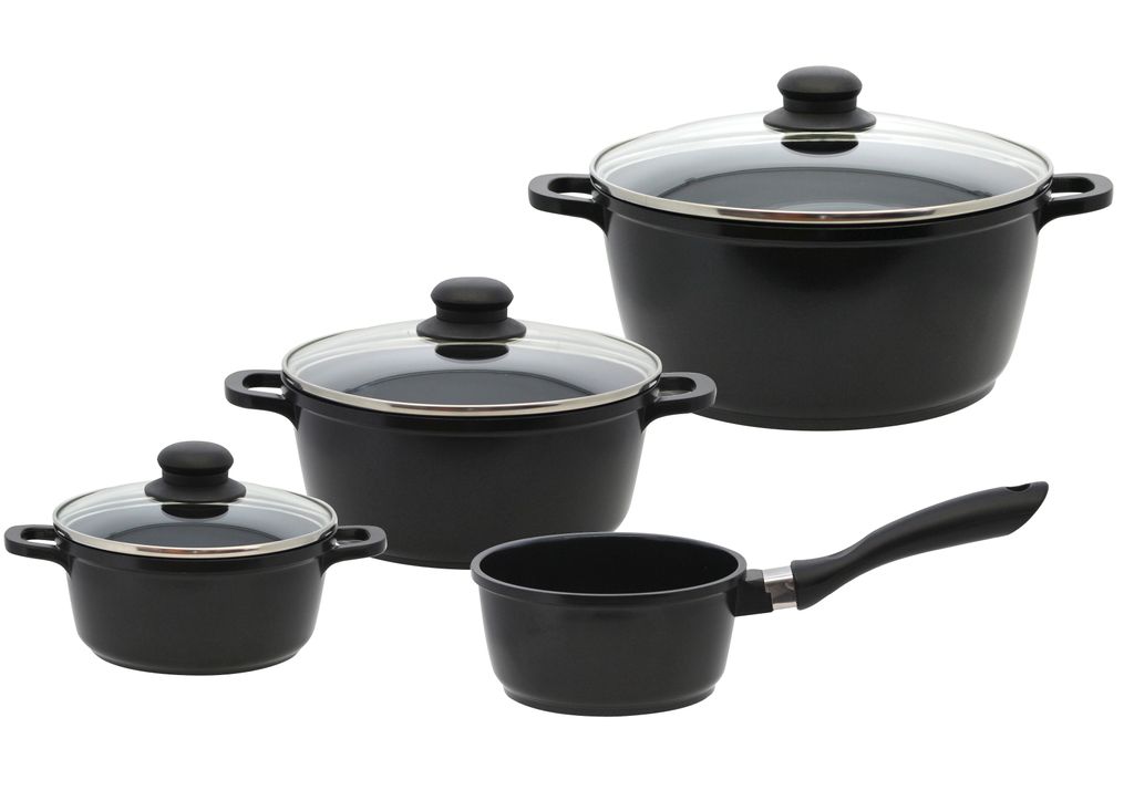 Set di pentole ELO Basic Black Cast in alluminio pressofuso Immagine del prodotto 