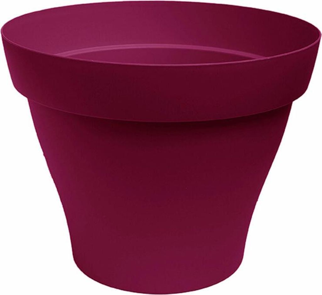 Poétic Romeo Rund, Blumentopf, Blumenkübel, Blumen Topf, Pflanzkübel, Kunststoff, Kirschrot, Ø 11.7 cm, PRO12GT