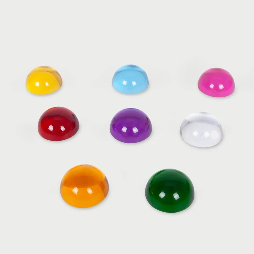 Demi-sphères de perception pour table lumineuse, lot de 8 dômes TickiT