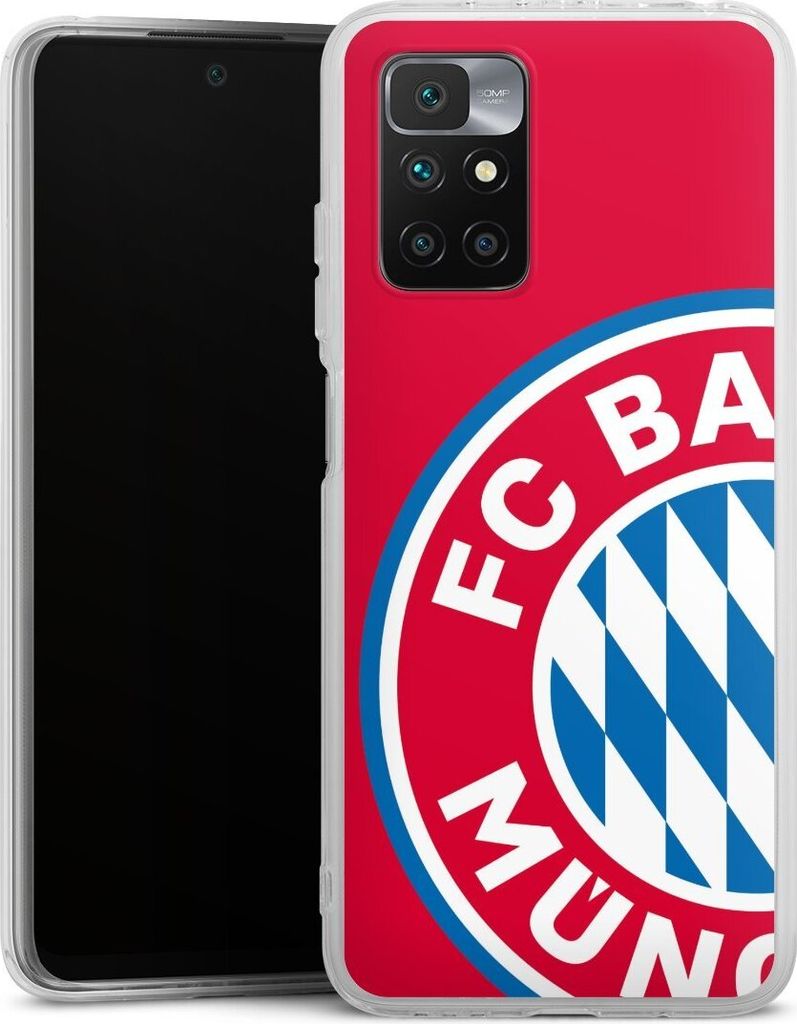 DeinDesign Handyhülle für Xiaomi Redmi 10 2022 Silikon Hülle Case Smartphone Schutzhülle FC Bayern München FCB Offizielles Lizenzprodukt