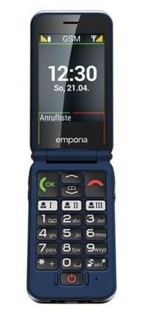 emporia JOY V228 blue  Téléphone à clapet 2,8 pouces - sans Image du produit 
