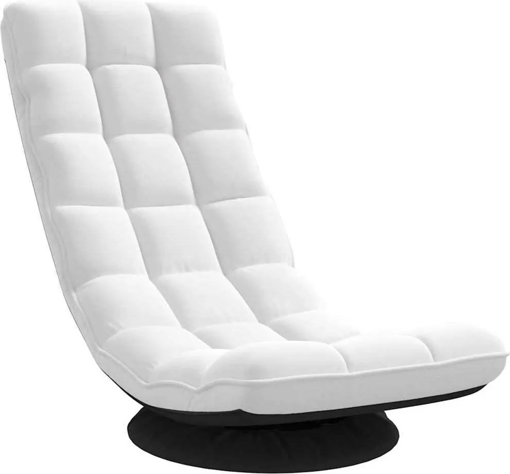 Sedia Girevole da Terra vidaXL Bianca | Il Must-Have per il tuo Decor