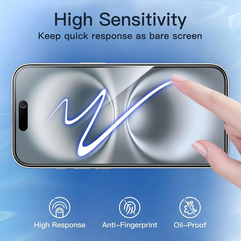 Protéger Écran iPhone 16 contre Regards et Rayures : Verre Trempé Espion - 6