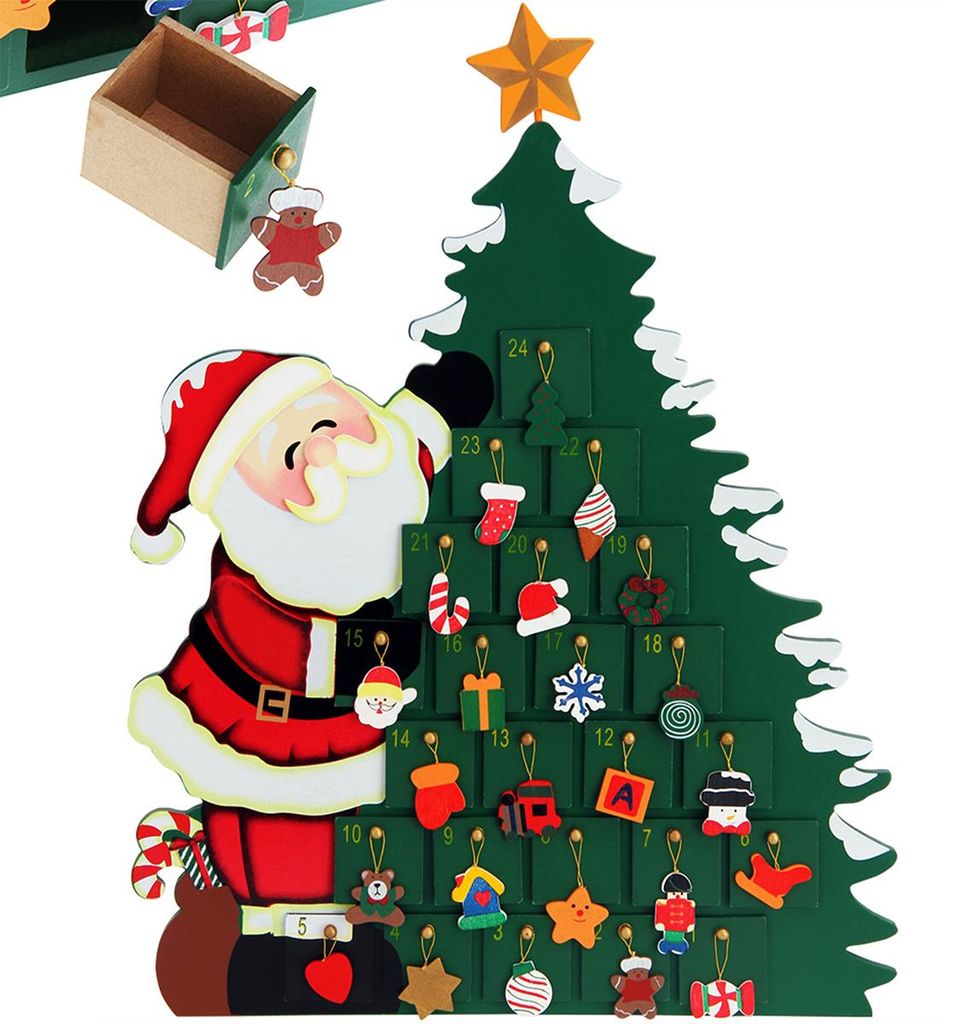 SPIELWERK® Adventskalender Weihnachtsmann zum Befüllen 24 Produktbild 