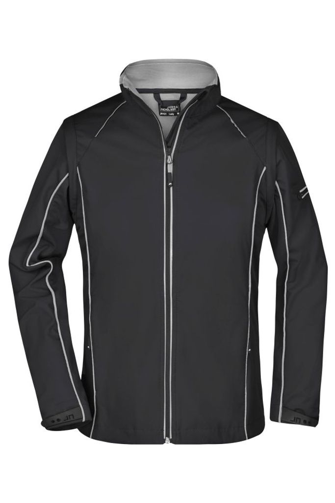 2 in 1 Jacke mit abzippbaren Ärmeln black/silver, Gr. L