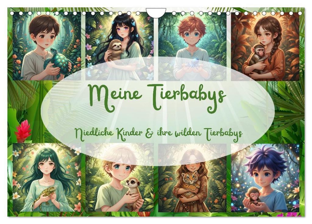 Meine Tierbabys (Wandkalender 2027 DIN A4 quer), CALVENDO Monatskalender