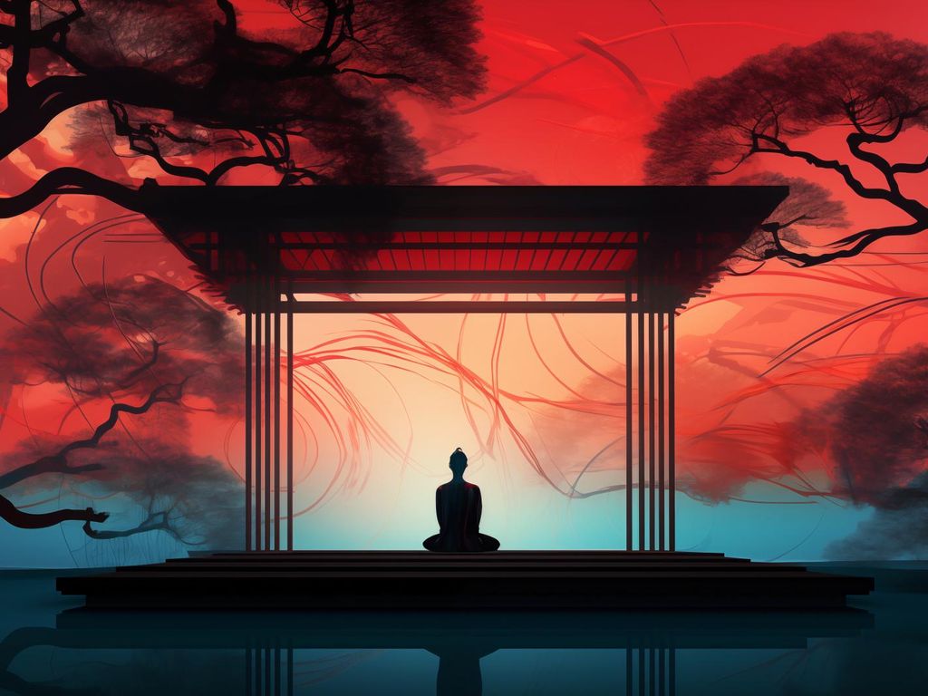 Plakat 40x30cm Meditation in der Lotushaltung