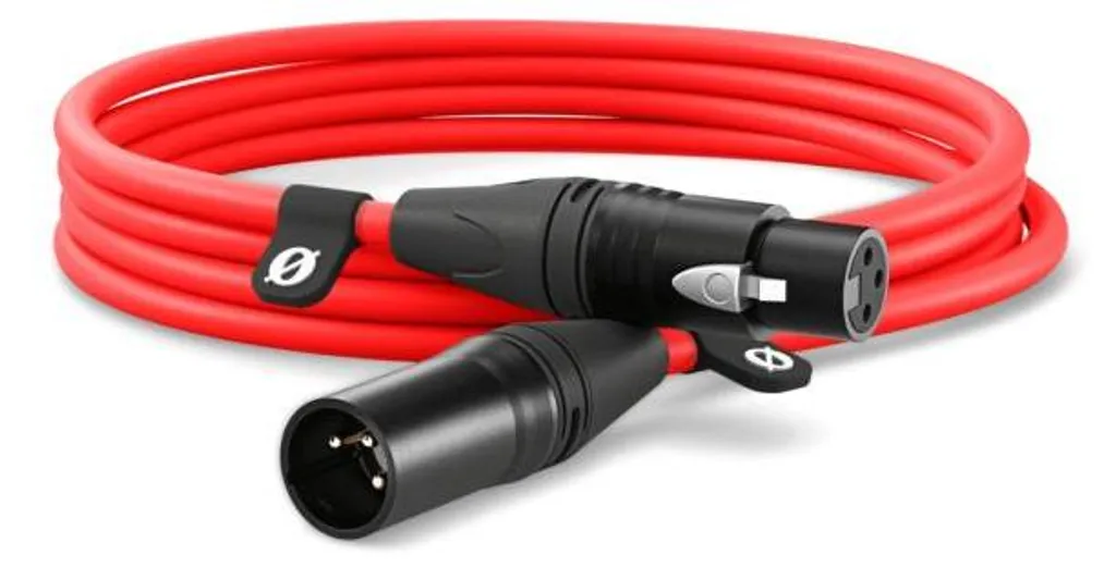 Câble XLR RØDE XLR3M-R Rouge 3m - Idéal pour Bras de Micro et Home Studio