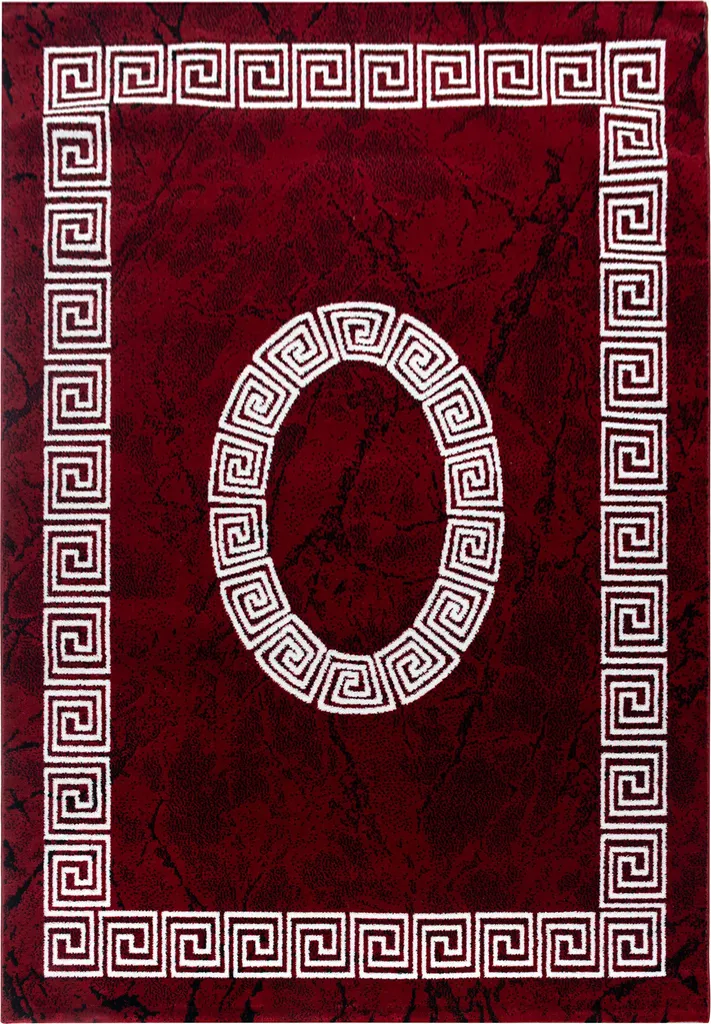 Tapis Laby rouge 140x200cm - Robuste et anti-poussière pour allergique
