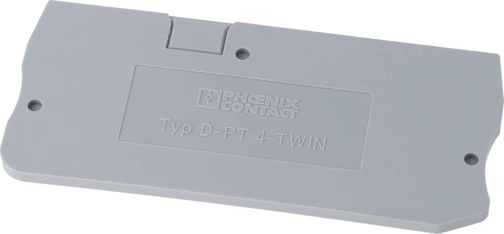 Phoenix Contact Phoenix D-PT 4-TWIN - Anschlussblockabdeckung - 50 Stück(e) - Grau - 2,2 mm - 66,5 mm - 29 mm