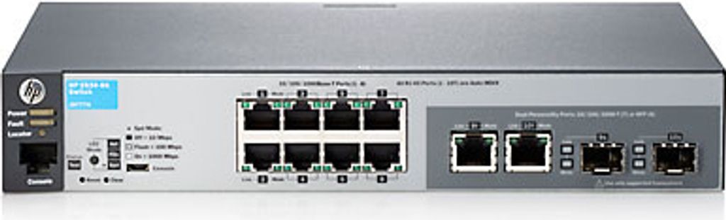 HP J9777A Fixed Port L2 Managed Ethernet Switch (8X RJ-45, 1000Base-T Gigabit Ethernet)