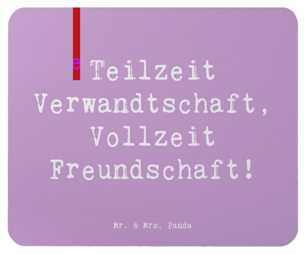 Mr. & Mrs. Panda Mauspad Spruch Halbbruder Freundschaft - Lavendeltraum - Geschenk, Familienmitglieder, einzigartige Designs, herzerwärmende Sprü...