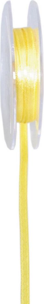 Satinband - Double Face - Schmal - Gelb - ca. 3 mm Breite - 10 m Länge - VE = 8 Rollen (SB) - 34003-3-10-10