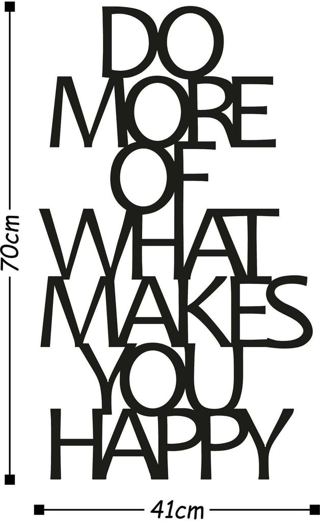 Wallity, Do More Of What Makes You Happy, 41 x 70 cm, Produktbild 6