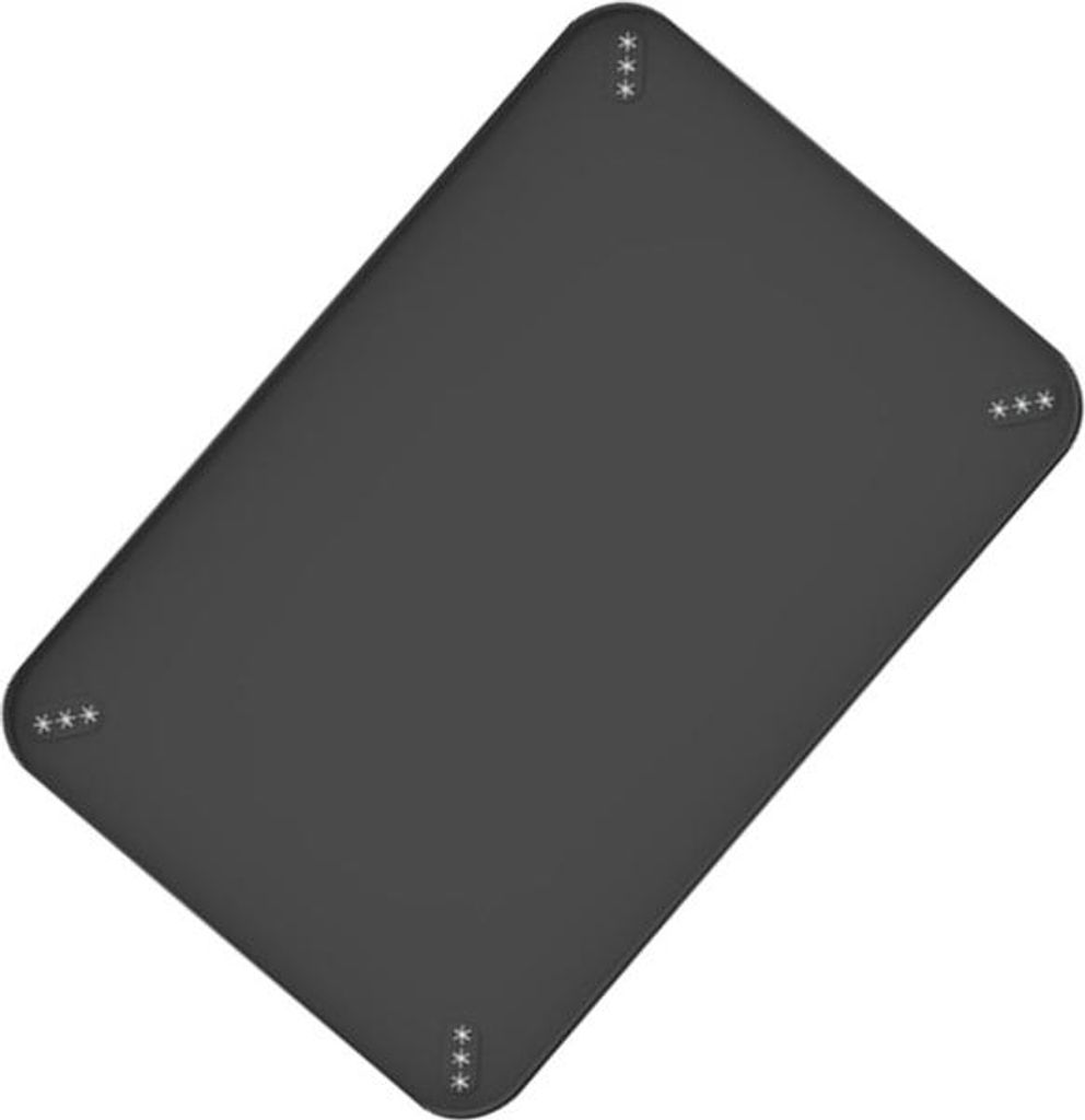 INF Wiederverwendbare Schwarze Silikon-Hundetoilette - 810x540mm, Wasserdicht