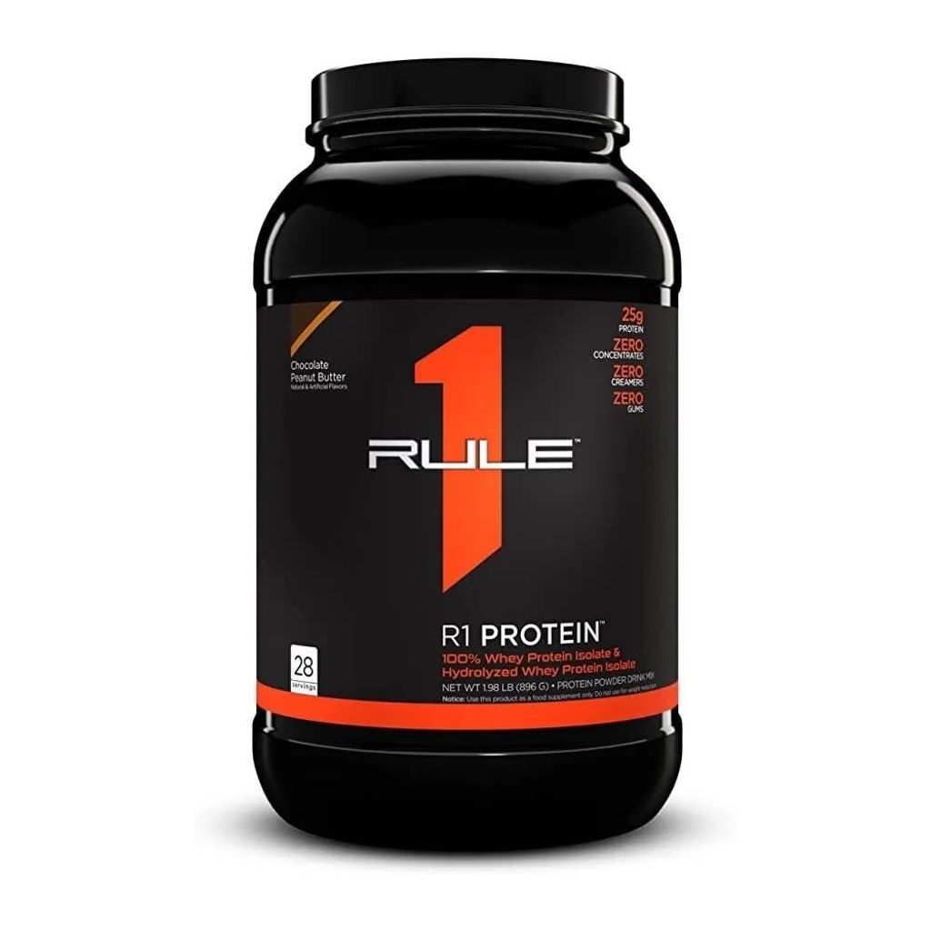 Rule One r1 protein, čokoládové arašídové máslo, prášek, Obrázek produktu 