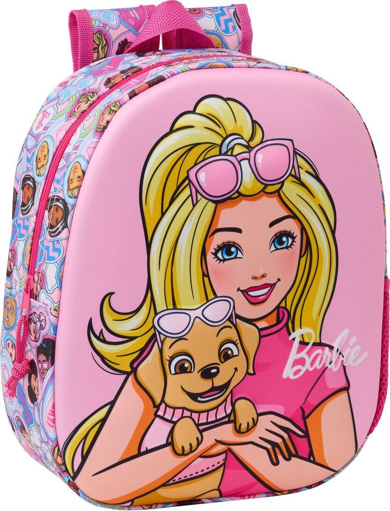 Kinderrucksack Barbie Rosa 27 x 33 x 10 cm 3D