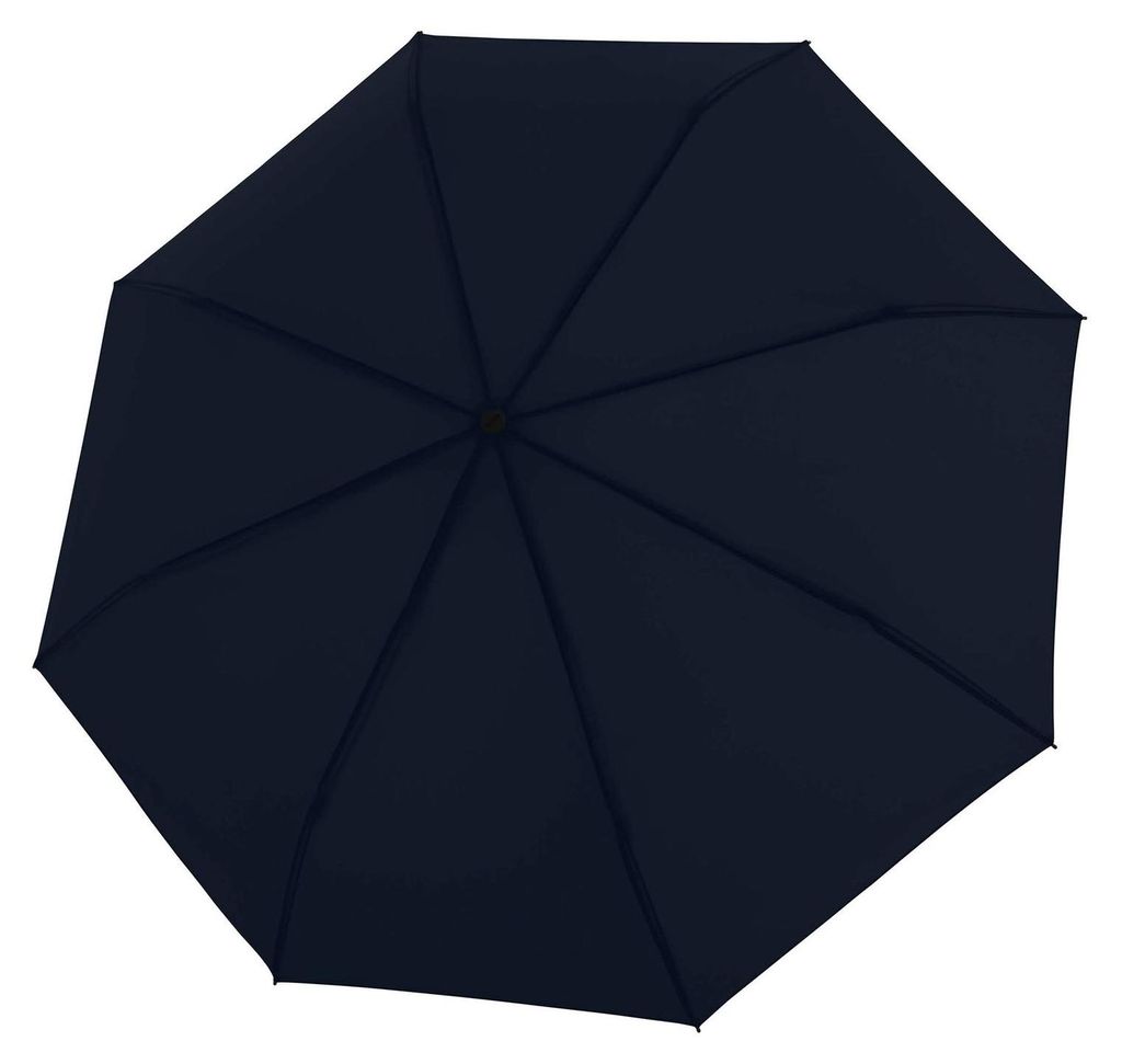 Knirps Taschenregenschirm Regenschirm Timber Manual Navy dunkelblau