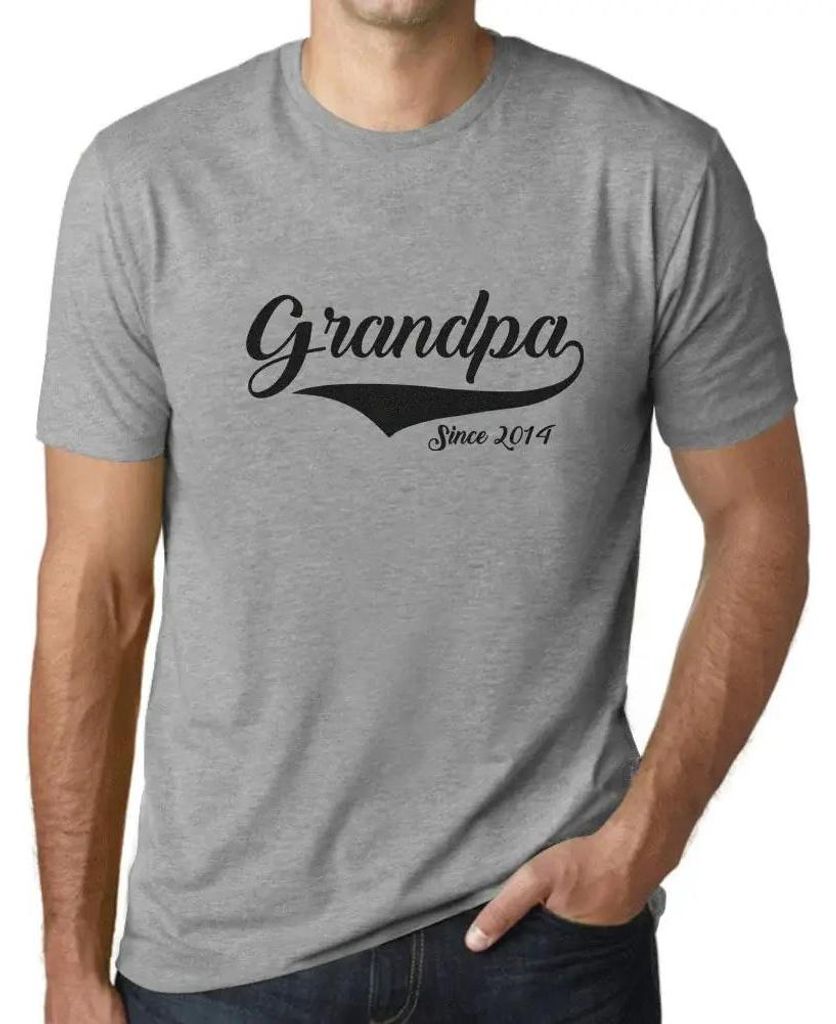 Herren Grafik T-Shirt Opa seit 2014 – Grandpa Since 2014 – Geschenk 10. Geburtstag Jahrestag 10 Jahre Jubiläum 10 Jährige Mann Jahrgang 2014 ...