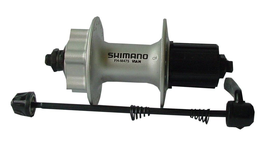 SHIMANO FH-M475 Hinterrad-Nabe Disc 6-Loch, 135 mm, 32 Loch, 8/9-fach, silber