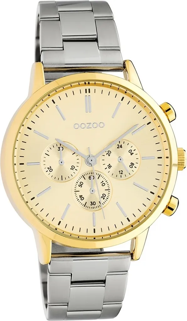 Montre Femme Argentée Oozoo pour Tenue de Travail et Soirée Élégante