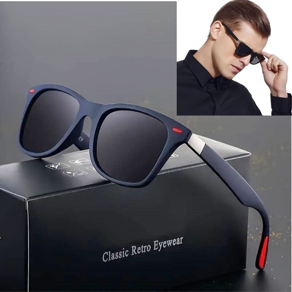 GKA Sonnenbrille Nerd Brille UV 400 im Stoffetui mit Produktbild 