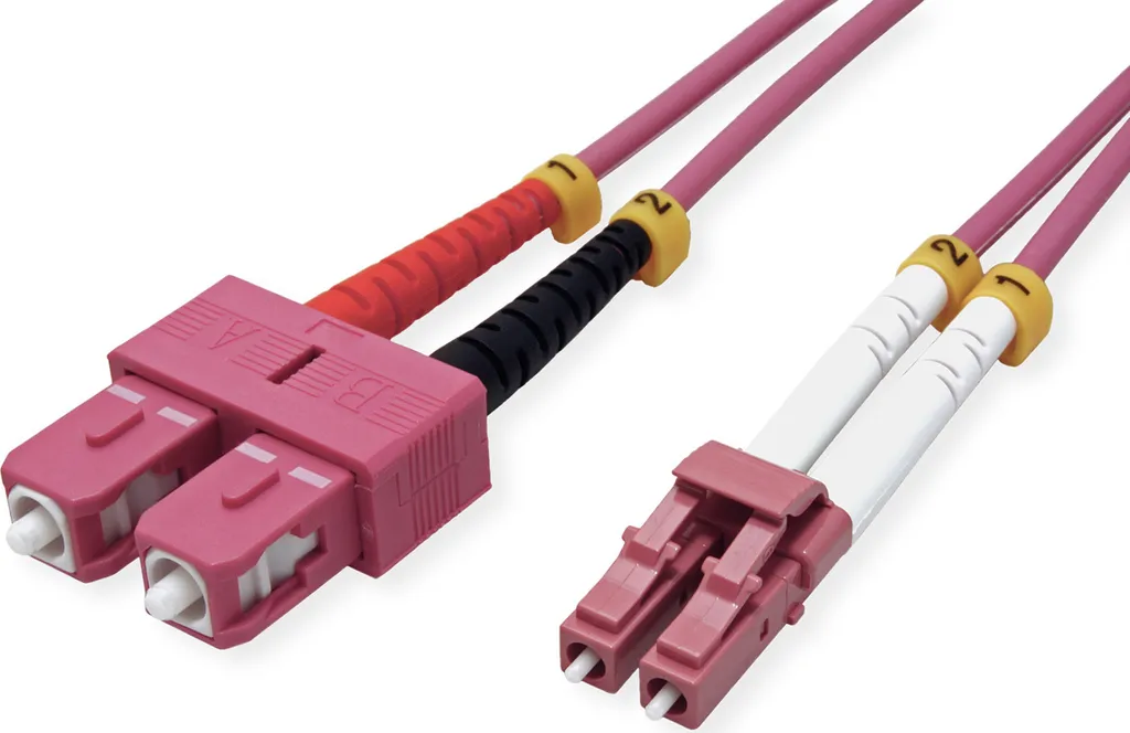 VALUE Patch Cord Fibra OM4 LC-SC 1m - Alta Efficienza 50/125µm 100G