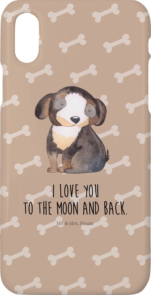 Mr. & Mrs. Panda Iphone 10 Handyhülle Hund Entspannen - Hundeglück - Geschenk, Handy, Liebe, Hülle, X, Cover, Süß, Sprüche, Verliebt