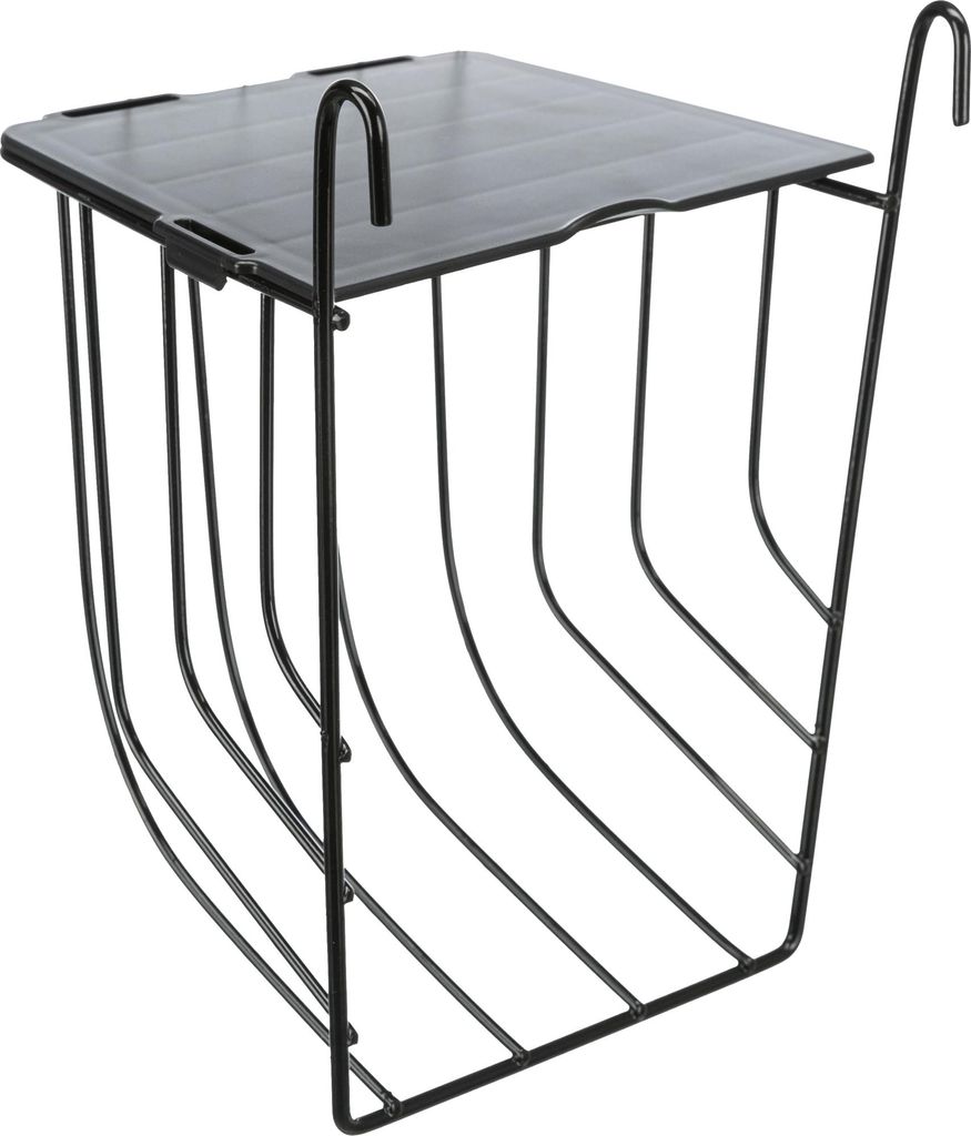 Czarne metalowe łóżeczko z pokrywą 13x18x12cm TR Zdjęcie produktu 