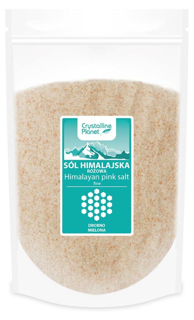 SÓL HIMALAJSKA RÓŻOWA DROBNO MIELONA 1 kg - CRYSTALLINE PLANET